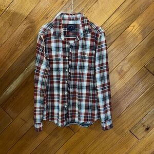 American Eagle Flannel Plaid Mens Medium